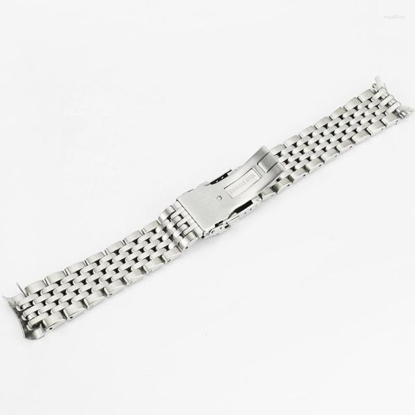 Cinturini per orologi 22mm Cinturino in acciaio inossidabile curvo con cinturino in cinturino di riso adatto per SKX 007 Deli22