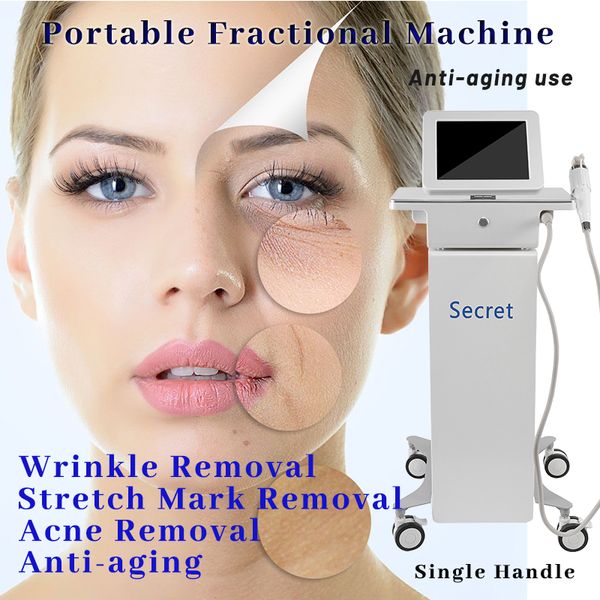 Machine fractionnaire RF Micro aiguille 10/25/64/Nano puce tête disponible lifting visage peau serrant