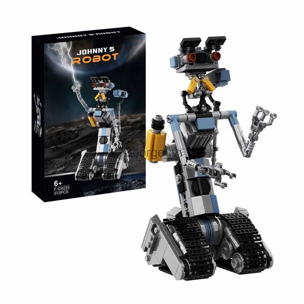 Blocchi Blocchi BuildMoc Johnnyed 5 Robot Astroed Mecha Building Blocks Set per cortocircuito Film militare Esplora Mattoni Giocattoli Regalo per bambini J240307