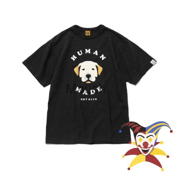 Mens camisetas 2023ss Cartoon Dog Imprimir Humano Feito Camisetas Homens Mulheres 11 B Qualidade Camiseta Tees J230625