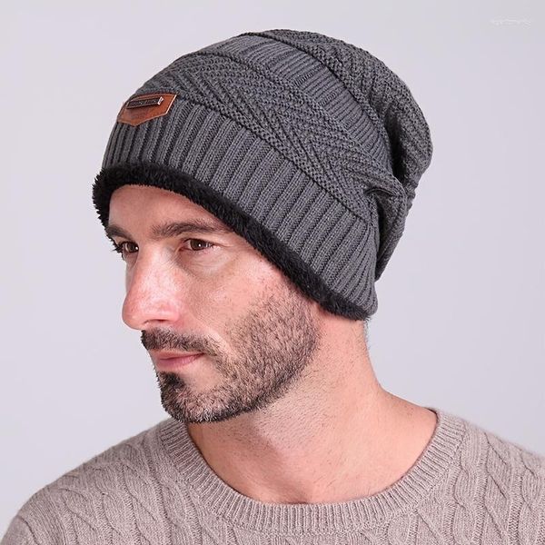 Berretti Moda Inverno Caldo Cappello di peluche casual lavorato a maglia per accessorio