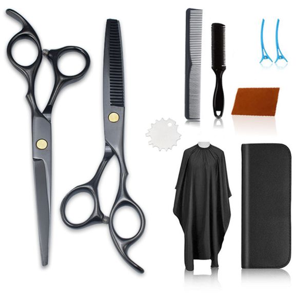 Professionelles 6-Zoll-Friseurscheren-Set – flache Schere und Effilierschere zum Haarschneiden – verschiedene Stile erhältlich – perfekt für Friseure und den Heimgebrauch