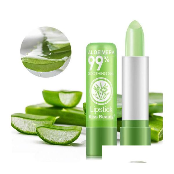 Lippenstift Kuss Schönheit Aloe Vera Feuchte Temperatur Farbwechsel Dame Langlebige Lippenfeuchtigkeitscreme Gelee Balsam DHS 60 Stück Drop Lieferung H Dhu9X