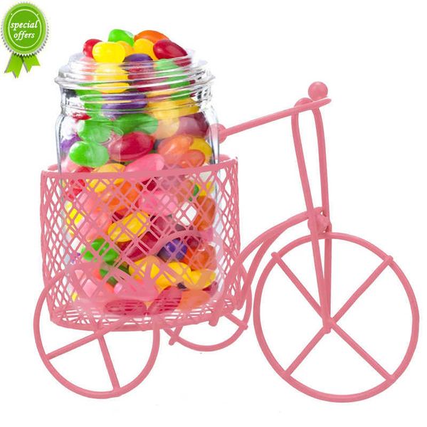 Neue 1 stücke Kreative Stehen Für Blumen Schwamm Lagerung Schmuck Ständer lron Dreirad Blume Rack Candy Rack Lagerung Hause decor