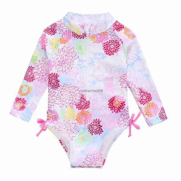 Honeyzone Costume da bagno Babi Girl Infant Bambino Protezione UV Costumi da bagno Neonato Costume da bagno Costume da bagno per bambini Abbigliamento da spiaggia L230625