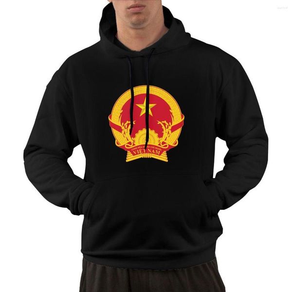 Erkek Hoodies% 95 Vietnam Ülke Bayrağı Pamuk Amblemi Sıcak Kış Pullover Hoodie Erkekler Kadın Unisex Hip Hop Stil Sweatshirt