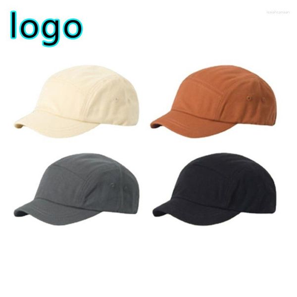 Top Caps Custom Logo Kadınlar Retro Beyzbol Kapağı Moda Erkekler Ayarlanabilir Kısa Mızmız Kamyon Şapk Rahat Açık Snapback Sun Dad