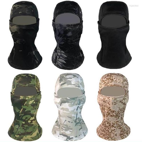 Capacetes de motocicleta inverno tático militar balaclava caça ao ar livre ciclismo caminhadas esqui cachecol snowboard máscara facial à prova de vento masculino