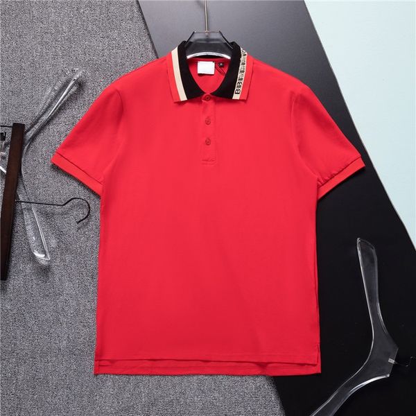 Designer t shirt mens polo shirt fashion Classics Letter Pattern Polo Stripe Gola Short Sleeve T shirt Fashion Cotton High Quality Casual men Shirt size M-3XL#3320