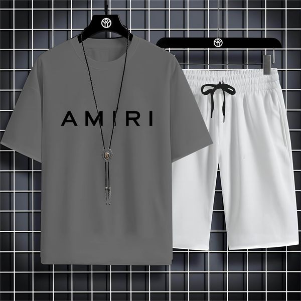 Tute da uomo Set di abbigliamento sportivo per adulti da uomo Estate manica corta Semplice stampa di lettere Motivo Casual Comfort Super Cool Street Style 230621