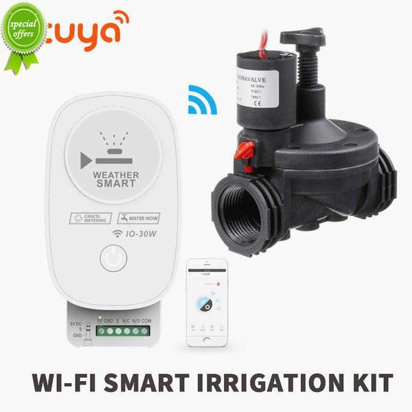 Tuya wifi jardim inteligente temporizador de rega automática suporte multi-válvulas controle trabalho com controlador de irrigação agrícola alex