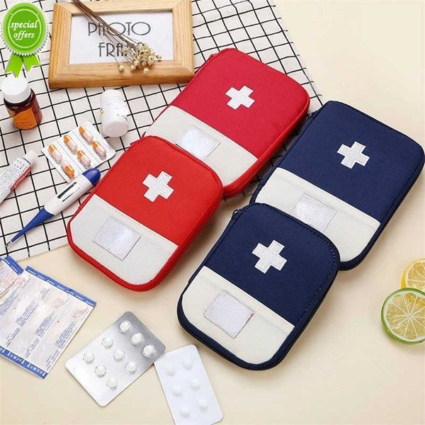 Nuova borsa portatile per medicinali Kit di pronto soccorso carino Kit di emergenza medica Organizzatore Borsa per la conservazione di pillole per la medicina domestica all'aperto