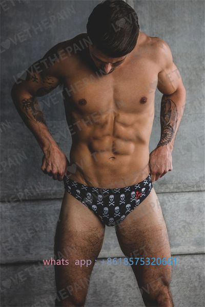 Herren-Bademode Love The Pain Badehose Wettkampftraining Triangel-Badeanzug Kikko Maxlife Brief 230625