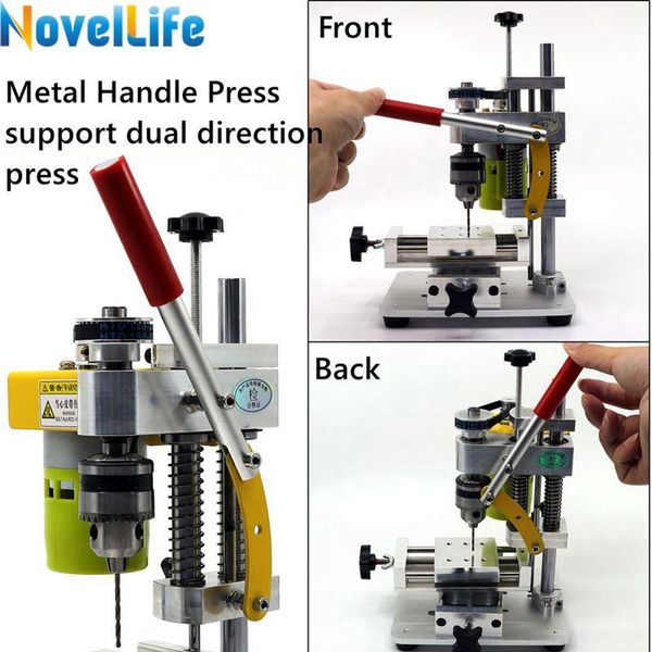 Boormachine mini matkap pres hassasiyeti CNC Masa Sondaj Makinesi Taşınabilir Benchtop Driller B10 Chuck Metal Ahşap Yeşim DIY El Sanatları Aracı