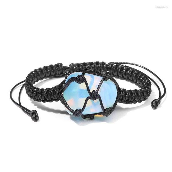 Strang Perlen Stränge Unregelmäßige Rohstein Armband Männer Natürliche Tigerauge Lapis Lazuli Opal Perlen Charm Armbänder Einstellbar Frauen Energie