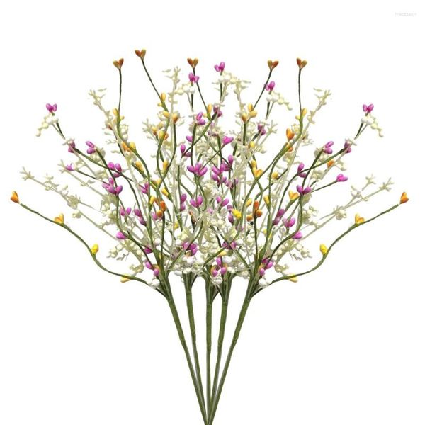 Fiori Decorativi Fiore Matrimonio Primavera Bonquet Festival Articoli per feste Decorazione domestica Disposizione dei tavoli 30x5x2 Cm Seta finta