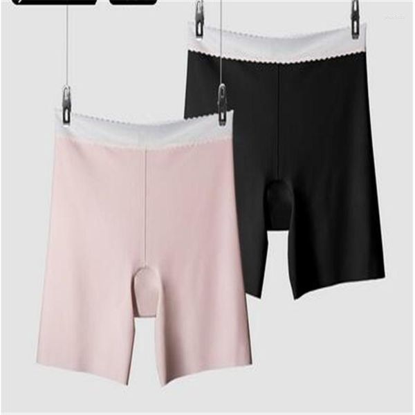 Женские шорты Летние бесшовные безопасные штаны под юбкой Комфортные шорты для мальчиков с высокой талией Шорты-боксеры из ледяного шелка для женщин Велоспорт
