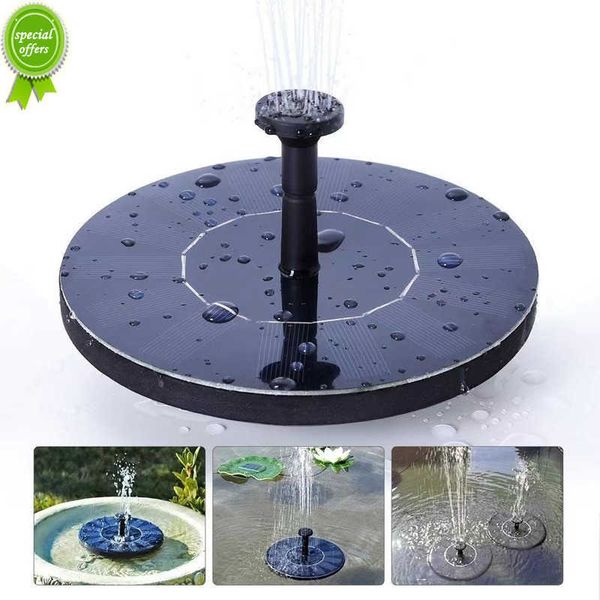 Fonte movida a energia solar para pássaros Mini fonte de água solar Piscina lagoa Fonte com cascata Decoração de jardim para banho de pássaros ao ar livre flutuante