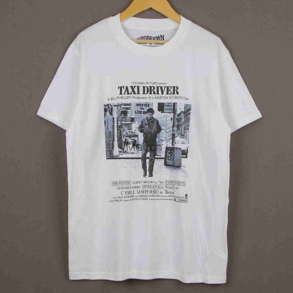 Erkek Tişörtleri Taksi Sürücüsü Tshirt Robert de Niro Film Raging Bull Doğal Born Killers Yaz Pamuklu Erkekler Tee Tshirts J230625