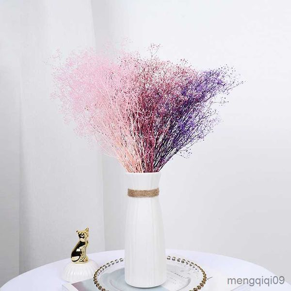 Fiori secchi Fiore naturale Conservato Gypsophila Respiro del bambino Per bouquet da sposa Decorazione regalo Fotografia Sfondo Deco R230626