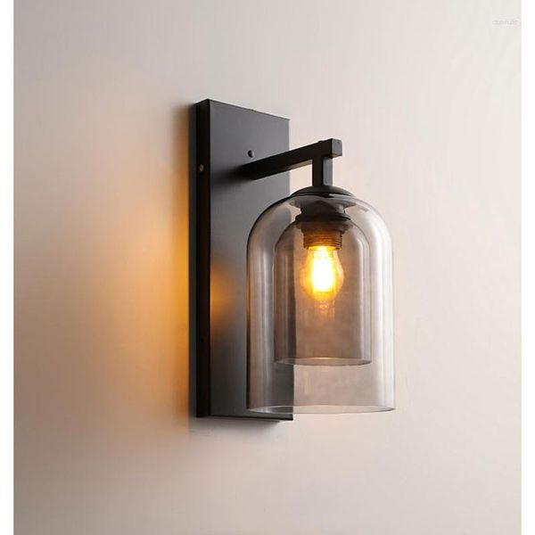 Duvar lambaları IWP Vintage Sundurma Işık LED El yapımı Cam Minimalist Sconce Oturma Odası Yatak Odası Çalışması Koridor Postmodern