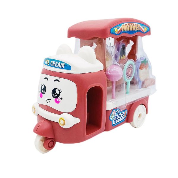 Articoli Kawaii Giocattoli per bambini Spedizione gratuita Ice Cream Car Accessori per case delle bambole in miniatura per Barbie Regali di compleanno per giochi per bambini fai-da-te