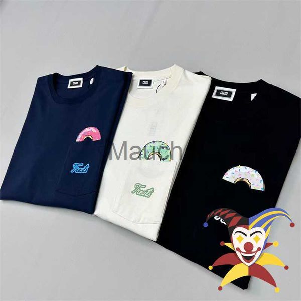 Camisetas Masculinas 2023ss KI TREATS Camiseta Masculino Feminino 11 Alta Qualidade Oversized Camiseta Donut Special Tee Tops Manga Curta J230625