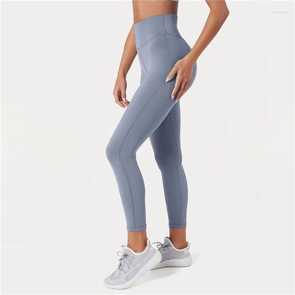 Calça Active 4 Cores Calça Second Skin Feel Ioga Feminina Prova de Agachamento 4-Way Stretch Esporte Legging Academia Legging Fitness