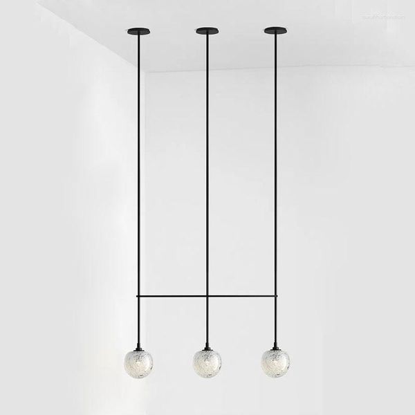 Lampade a sospensione Cottage Living Decor Soffitto appeso Cristallo Porta cavo di ferro Luci Vintage Led Light Home Deco