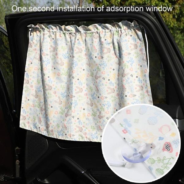 Cortina para carro guarda-sol respirável com filtro de luz proteção de algodão para bebês crianças decoração de automóveis