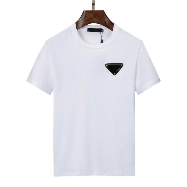 T-shirt de grife masculina de luxo primavera verão feminina impressão padrão clássico preto e branco moda casual top 100 algodão combinando tamanho XXXL