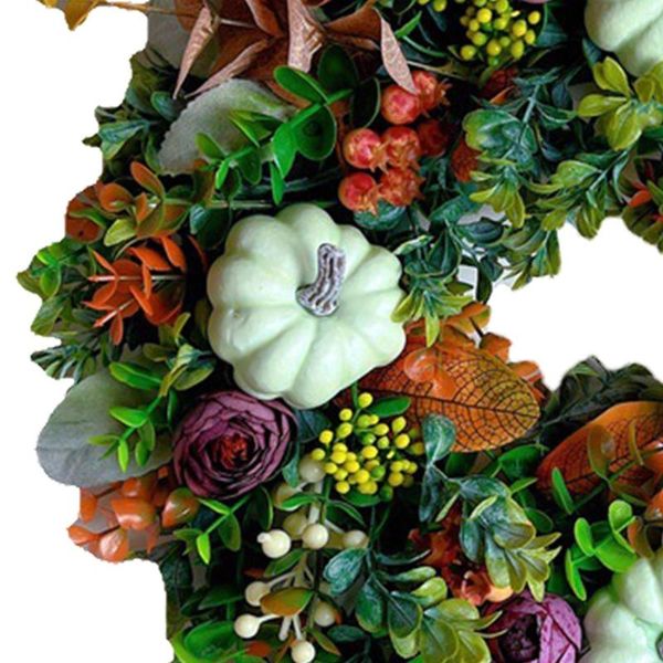 Декоративные цветы 40 см. Осенние венок двери висячи