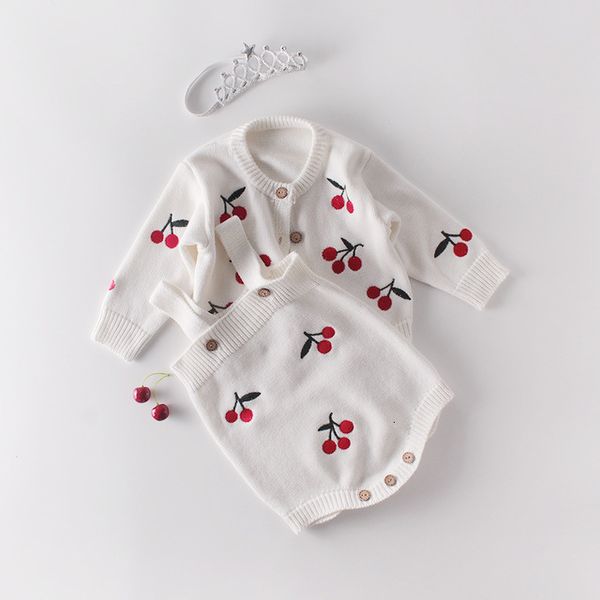 Strampler Muster Baby Overall Mädchen Frühling Und Herbst Pullover Liebe Druck Jacke Liebe Druck Overall Zwei Stück Anzug 230625