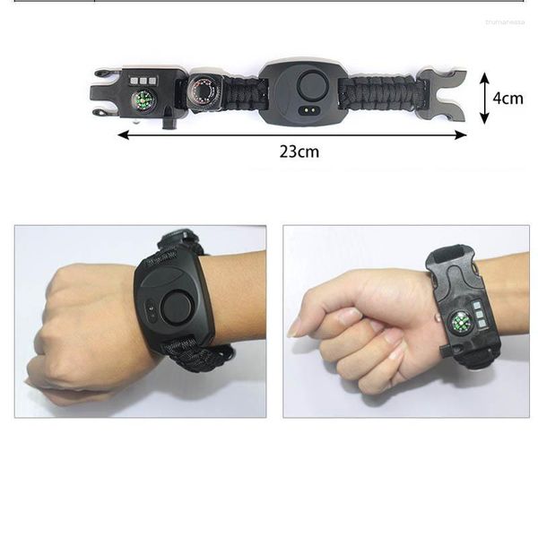 Charme Armbänder Regenschirm Seil Kompass Pfeife Uhr Outdoor Survival Slarm Button Armband Für Männer JewelryCharm Raym22