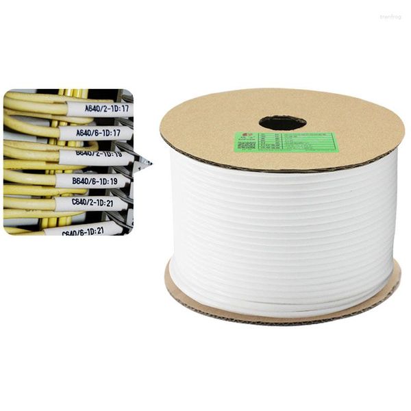 0,5 0,75 1,0 1,5 2,5-25mm2 Número da máquina de impressão de ponteira de caligrafia branca de PVC Tubo de ameixa Manga de fio Marcador de cabo em branco