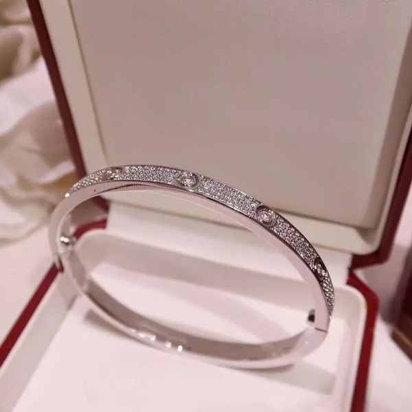 Lüks Tasarımcılar Bilezik Kalp Altın Gümüş Bilezik Kadınlar Başak Kumbezi Moda Diamonds Bangle Bileklik Bagelet Butik Takılar Güzel Hediyeler