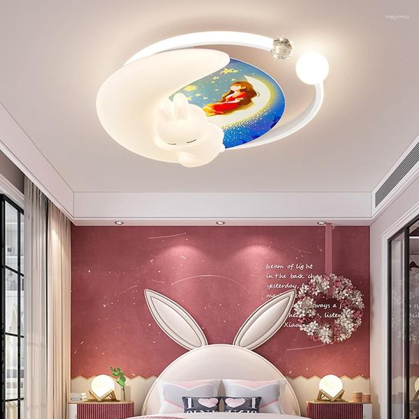 Lampadari Acrilico Rotondo LED Lampadario a Soffitto Per Soggiorno Camera Da Letto Nursery 110V 220V Creativo Moderno Bambini Bambino