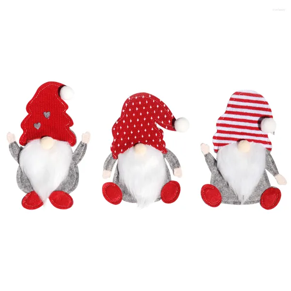 Yemek takımı setleri Noel Tutucu Çatal Teşhis Gümüş Sofra Sofra Gnome Cover Tepe Noel Baba Masa Çatal Tutucular Cep Yemeği Tatil Tesis Partisi