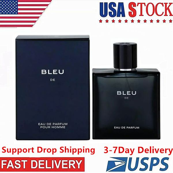 Incense Man Perfume Bleu Masculino 100ml Homens duradouros desodorantes remessa rápida colônia para homens