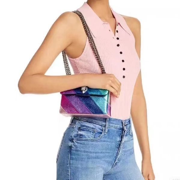 Luxurys Designer di alta qualità Totes Borse Hobo Clutch Borsa da viaggio da donna Borsa da viaggio in vera pelle classica Kurt Geiger Borsa arcobaleno Borsa a tracolla da uomo Cross Body Borse a tracolla