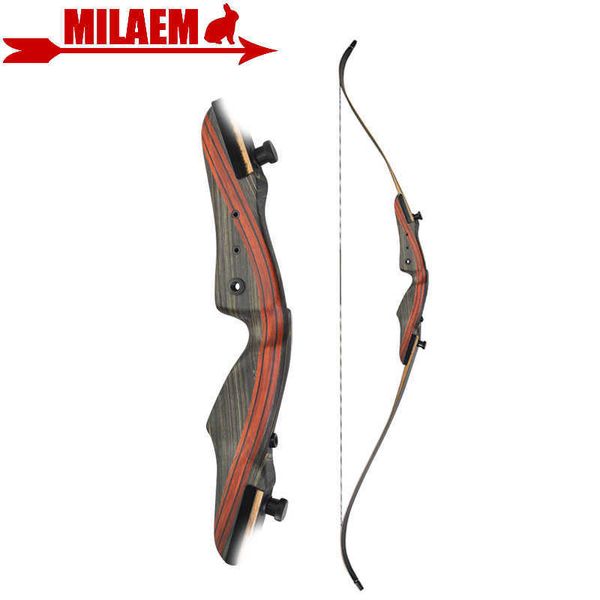 Bogen Pfeil 62 Zoll 20-50lbs Bogenschießen Recurve Bogen Jagd 17 Zoll Bogen Griff Laminierung Gliedmaßen RH Takedown Bogen Schießen ZubehörHKD230626