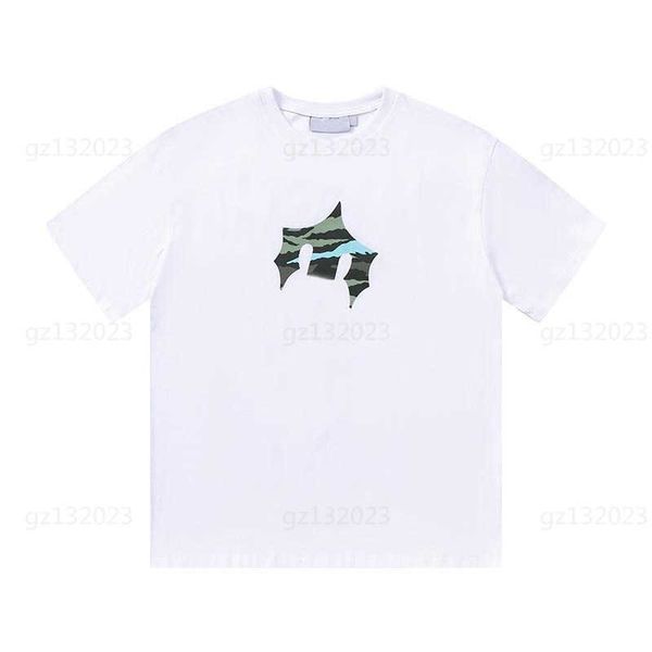 Erkek Tasarımcı Gömlek Trapstar Yaz Tee Gömlek Askeri Kamuflaj Harfler LOGO Erkekler Tasarımcılar Giyim 06 için Yüksek Kaliteli Pamuk Çift İplik Kısa kollu T shirt