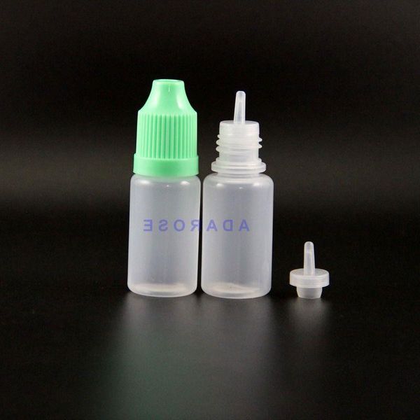 100 Stück 8 ml LDPE kindersichere Kunststoff-Tropfflaschen mit kindersicheren Verschlüssen. Tipps zum Drücken des langen Nippels