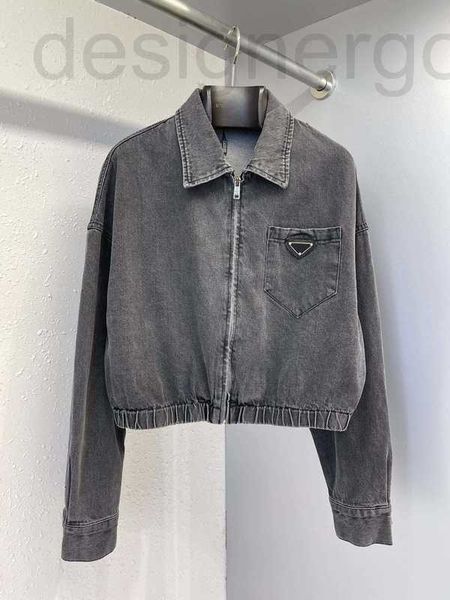 Herrenjacken Designer Frühherbst Neuer Reißverschluss Denimmantel Kleines Revers Schulterfrei Kurz XQN1 SCHO