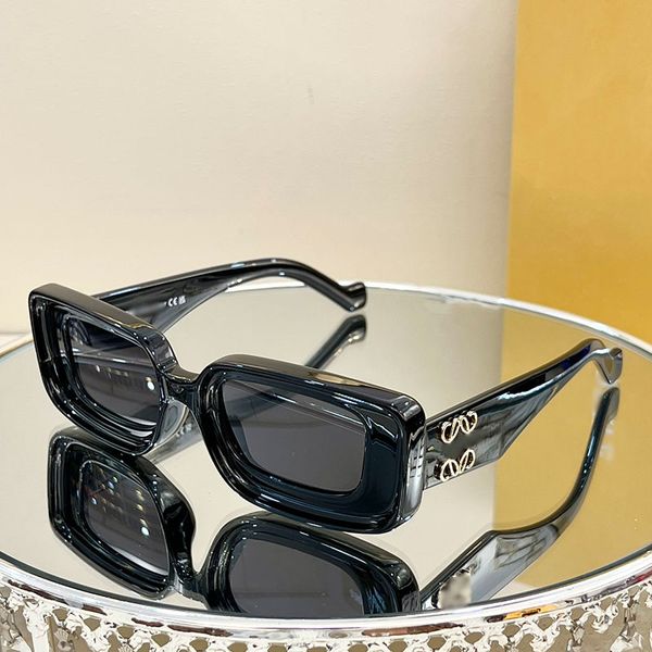 Óculos de sol de designer de prancha grossa Metal logotipo LW40101 Óculos artesanais masculinos femininos estilo fashion óculos de sol ao ar livre luxo qualidade caixa original