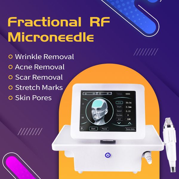 Venda imperdível máquina de remoção de rugas microneedle rf laser fracionário equipamento de rejuvenescimento da pele certificado ce manual de vídeo