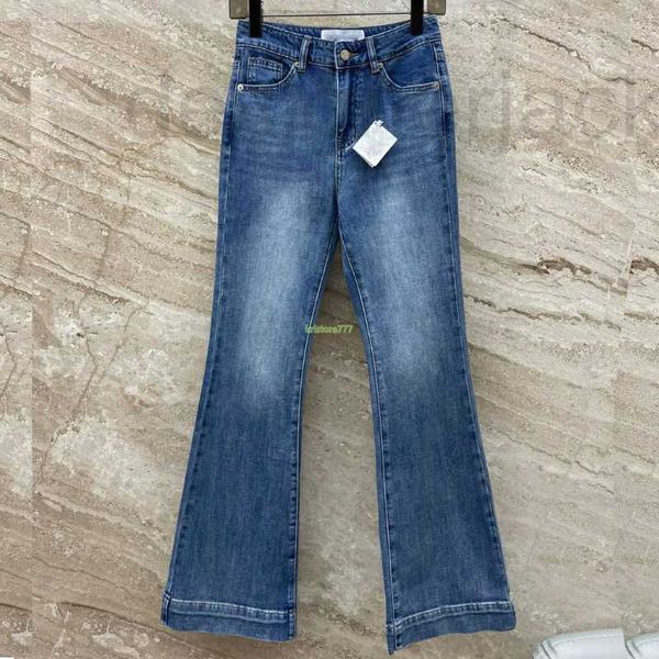 Kadın Kot Tasarımcı Kadın Pantolon Mektup Deseni Kızlar Pamuk Üstü Marka Kovboy Günlük Jersey Jogging Outwear denim Uzun FLETROUSER V7GR