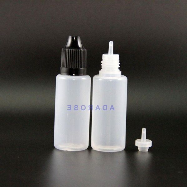 100 Stück 15 ml Kunststoff-Tropfflaschen mit kindersicheren sicheren Kappen Tipps Dampf zusammendrückbare Flasche langer Nippel Jsqho