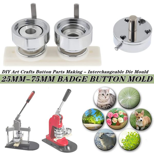 Strumenti artigianali 25MM75MM Badge Button Maker Die Mold per Pin Press Machine Punching Mold DIY Round Making Muore Stampi 230625