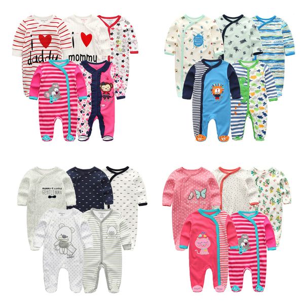 Pagliaccetti Neonato Vestiti Multi Pezzo Cotone nato Pagliaccetto Ragazza Manica intera Tuta Pigiama Cartoon 0 12M 230626